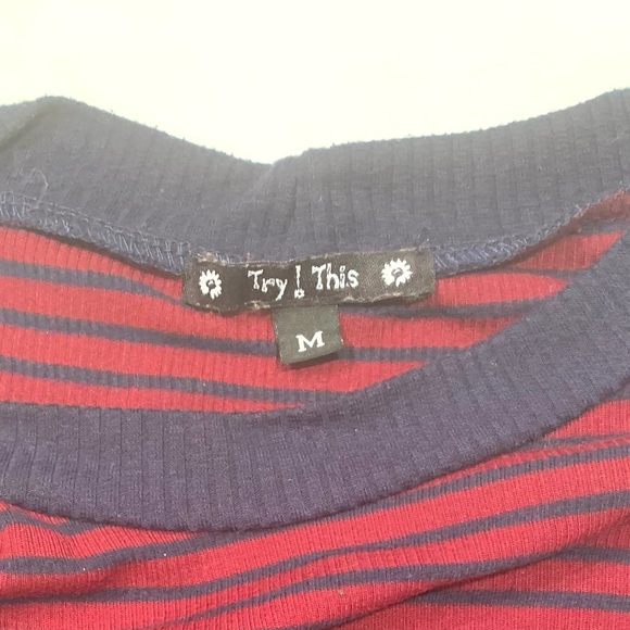 Striped Midi Shirt Dress - Picture 2 of 4